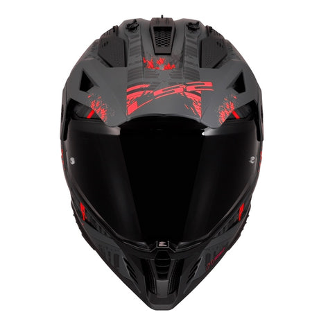 LS2 Blaze II Off-Road Helmet Crazy Light Gray/Red SM - Driven Powersports