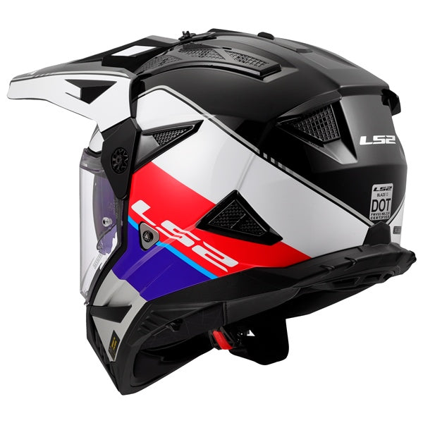 LS2 Blaze II Off-Road Helmet Rally Red/White/Blue 3XL - Driven Powersports