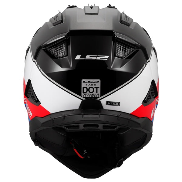 LS2 Blaze II Off-Road Helmet Rally Red/White/Blue 3XL - Driven Powersports