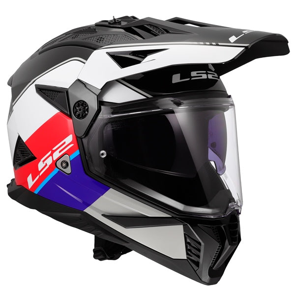 LS2 Blaze II Off-Road Helmet Rally Red/White/Blue 3XL - Driven Powersports