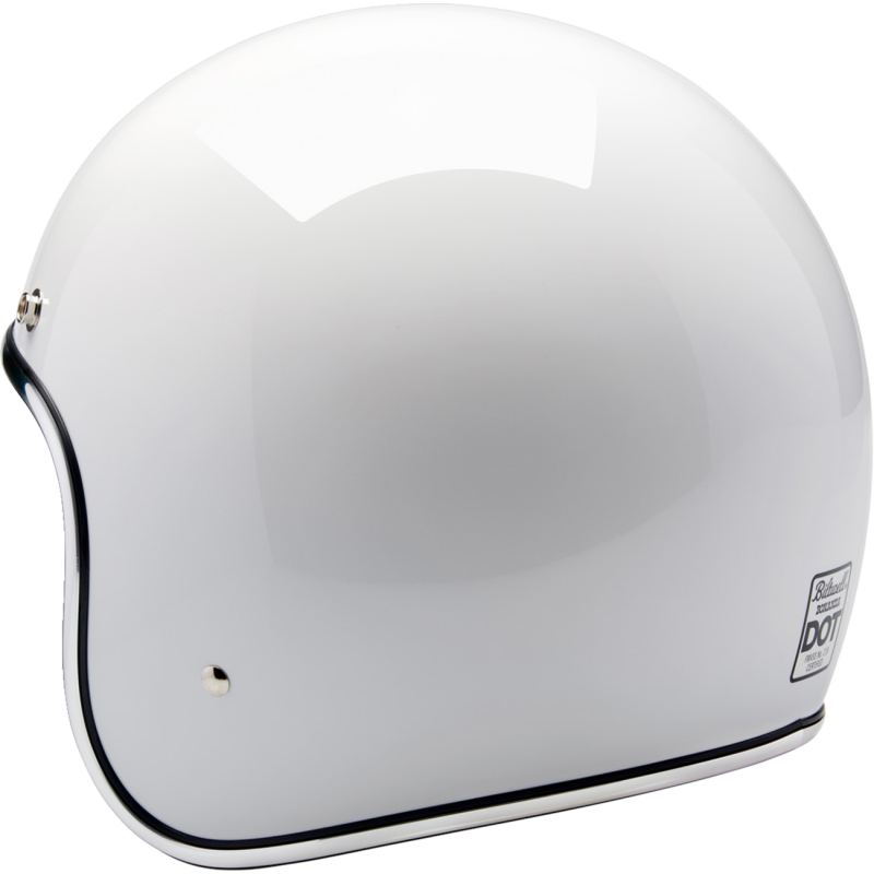 BILTWELL HELMET BONANZA Gloss White Back - Driven Powersports