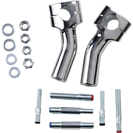 BARON KICKBACK RISERS CHROME PR Front - Driven Powersports