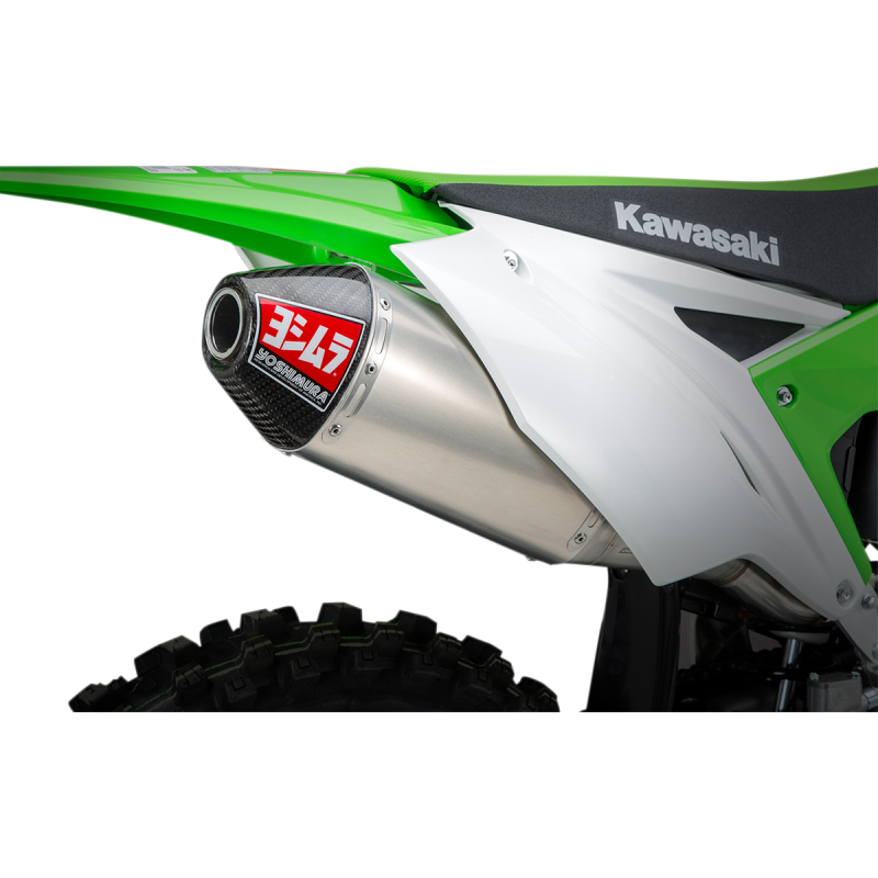 YOSHIMURA 17-20 KX250F RS-4 FS SS/AL/CF Application Shot - Driven Powersports