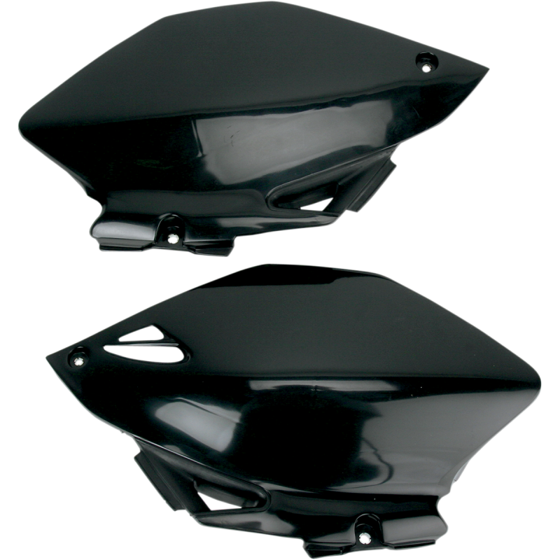 UFO YZF250/450 06-08 SIDE PANELS Black Front - Driven Powersports