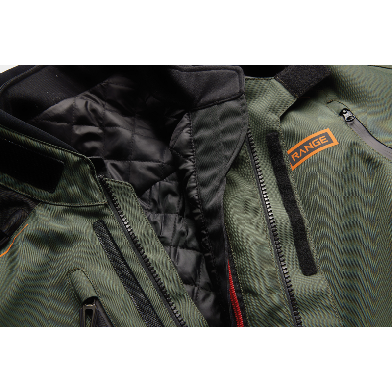 THOR JACKET RANGE Army/Orange Detail - Driven Powersports