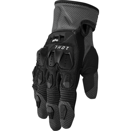 THOR GLOVE TERRAIN Black/Charcoal Front - Driven Powersports