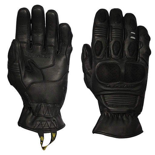 HELGRADE HARDY LEATHER GLOVES Black Men's Small - Driven Powersports