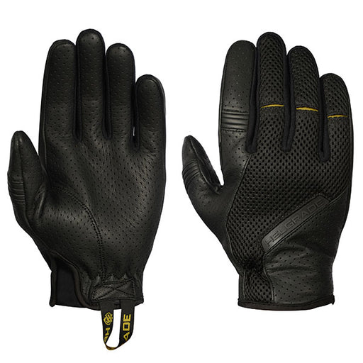 HELGRADE BECKFORD LEATHER AND MESH GLOVES Black Men's Small - Driven Powersports