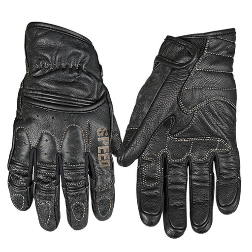 SPEED & STRENGTH RUST & REDEMPTION LEATHER GLOVES Black Men's Small - Driven Powersports