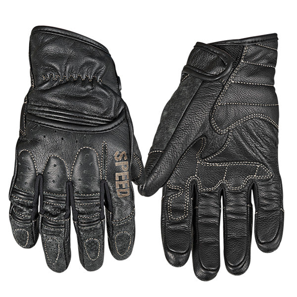 SPEED & STRENGTH RUST & REDEMPTION LEATHER GLOVES Black Men's 2XL - Driven Powersports