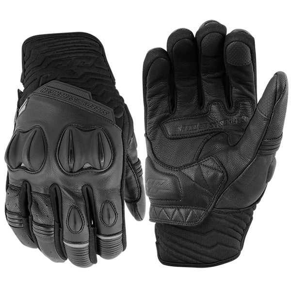 SPEED & STRENGTH RUN WITH THE BULLS LEATHER GLOVES Black Men's Small - Driven Powersports