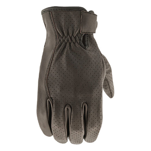 JRC ROCKET 67 PERFORATED LEATHER GLOVES Brown Small - Driven Powersports