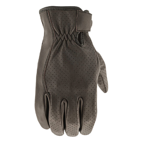 JRC ROCKET 67 PERFORATED LEATHER GLOVES Brown Medium - Driven Powersports