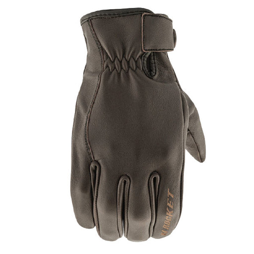 JRC ROCKET 67 LEATHER GLOVES Brown Large - Driven Powersports