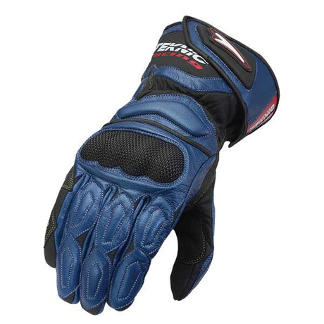 TEKNIC CHICANE STREET GLOVES Blue/Black Men's Medium - Driven Powersports