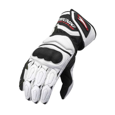 TEKNIC CHICANE STREET GLOVES White/Black Men's 2XL - Driven Powersports