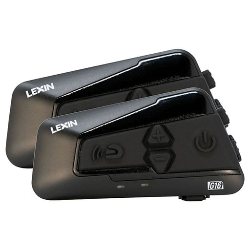 LEXIN G16 BLUETOOTH HEADSET 16-WAY INTERCOM Dual Pack - Driven Powersports