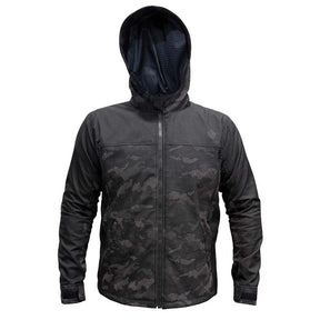 Helgrade Men's Teller Reflective Moto Hoody Jacket Grey Camouflage 4XL Men's - Driven Powersports