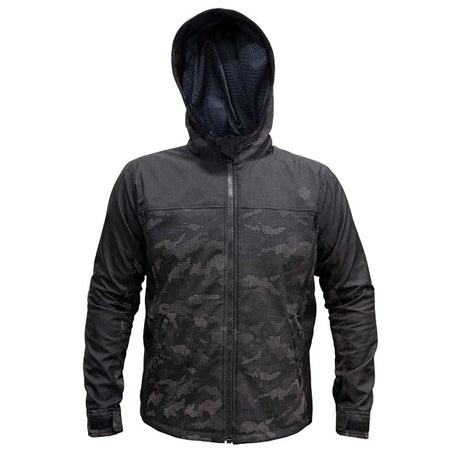Helgrade Men's Teller Reflective Moto Hoody Jacket Grey Camouflage 4XL Men's - Driven Powersports