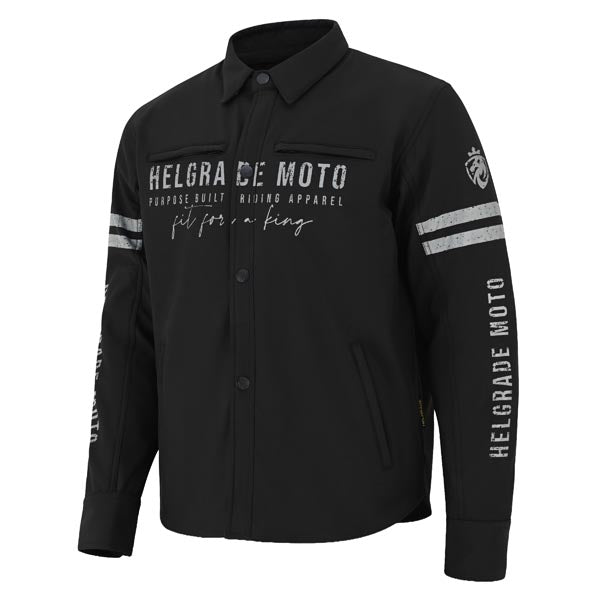 Helgrade Men's Hawke Stretch Poly Moto Shirt Black 3XL Men's - Driven Powersports