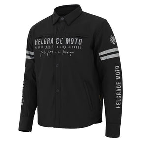 Helgrade Men's Hawke Stretch Poly Moto Shirt Black 3XL Men's - Driven Powersports