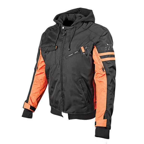 Speed & Strength Speed and Strength Men's Off The Chain 2.0 Textile Motorcycle Jacket Black/Orange Small - Driven Powersports