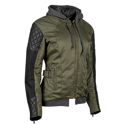 SPEED & STRENGTH WOMENS DOUBLE TAKE TEXTILE JACKET Olive Women's XS - Driven Powersports