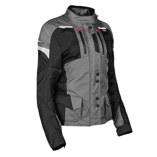 Joe Rocket WOMEN'S BALLISTIC 14.0 TEXTILE JACKET Grey/Black Small Women's - Driven Powersports