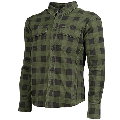 SPEED & STRENGTH MEN'S TRUE GRIT ARMOURED MOTO SHIRT Olive Men's Small - Driven Powersports
