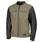 Speed & Strength Band of Brothers Mens Leather Jacket Olive XL Men's - Driven Powersports