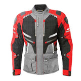 Teknic Terrain Men's Waterproof Textile Jacket Red/Black/Grey 4XL Men's - Driven Powersports