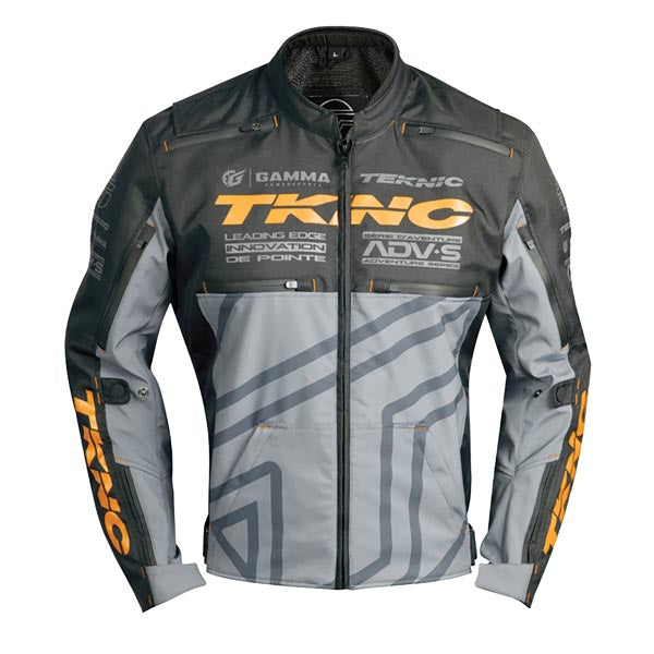 Teknic Traverse Men's Waterproof Textile Jacket Orange/Grey/Black 2XL Men's - Driven Powersports