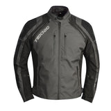 Teknic Domain Men's Waterproof Textile Jacket Grey/Black 2XL Men's - Driven Powersports