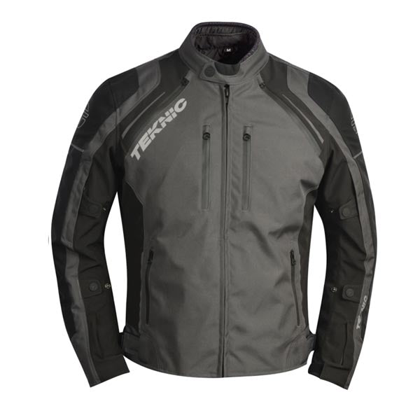Teknic Domain Men's Waterproof Textile Jacket Grey/Black 2XL Men's - Driven Powersports