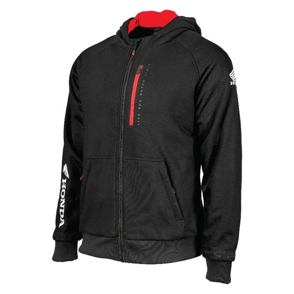 Joe Rocket Honda Reactor Mens Full-Zip Protective Hoody Black 3XL Men's - Driven Powersports