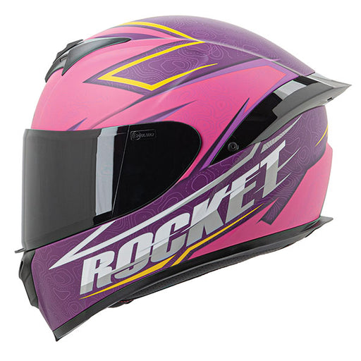 JOE ROCKET RKT 100-SERIES ELEVATION FULL FACE HELMET Yellow/Purple/Pink XS - Driven Powersports