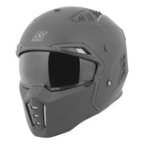Speed & Strength SS2400 OPEN FACE HELMET Matte Black Large - Driven Powersports