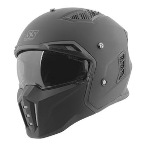 Speed & Strength SS2450 SOLID SPEED STREETFIGHTER HELMET Matte Black 2XL - Driven Powersports