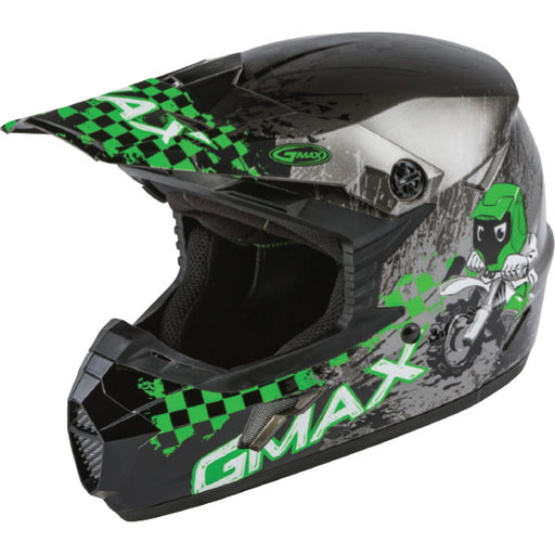 GMAX YOUTH MX46 MX HELMET Green Youth Small - Driven Powersports