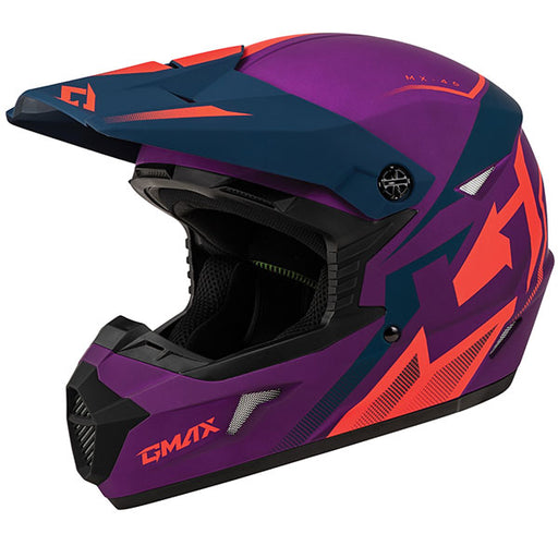 GMAX MX46Y COMPOUND MX YOUTH HELMET Purple Youth Small - Driven Powersports