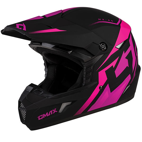 GMAX MX46 COMPOUND MX HELMET Pink XS - Driven Powersports