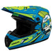 GMAX MX46Y UNSTABLE MX YOUTH HELMET Blue/Green Youth Medium - Driven Powersports