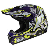 GMax MX46 Tag MX Helmet Gloss Purple/Green 2XL - Driven Powersports