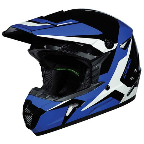 GMAX MX46Y CYCLUS MX YOUTH HELMET Black/Blue Youth Medium - Driven Powersports