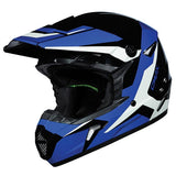 GMax MX46 Cyclus MX Helmet Black/Blue Medium - Driven Powersports