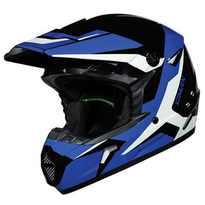 GMax MX46 Cyclus MX Helmet Black/Blue Medium - Driven Powersports