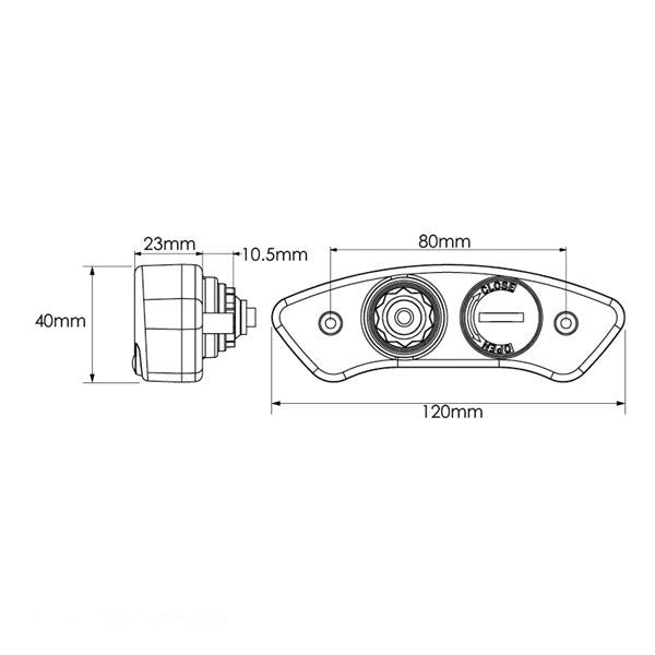 KOSO NORTH AMERICA EX-02 SPEEDOMETER WITH GPS SENSOR (BA048GPS) - Driven Powersports