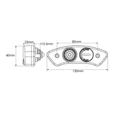 KOSO NORTH AMERICA EX-02 SPEEDOMETER WITH GPS SENSOR (BA048GPS) - Driven Powersports