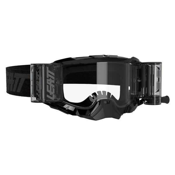LEATT GOGG VELOCITY 5.5 ROLL-OFF Black Clear - Driven Powersports