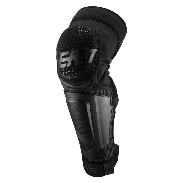 Leatt 3DF Hybrid Ext Knee & Shin Guard - Black 2XL Black 2XL - Driven Powersports